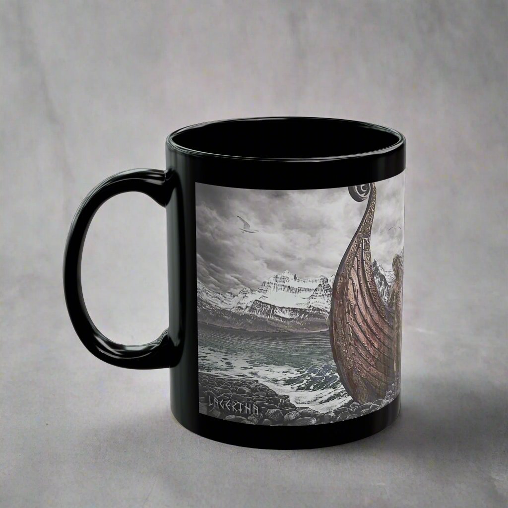 Lagertha - Black Mug - 11oz/330ml & 15oz/440ml