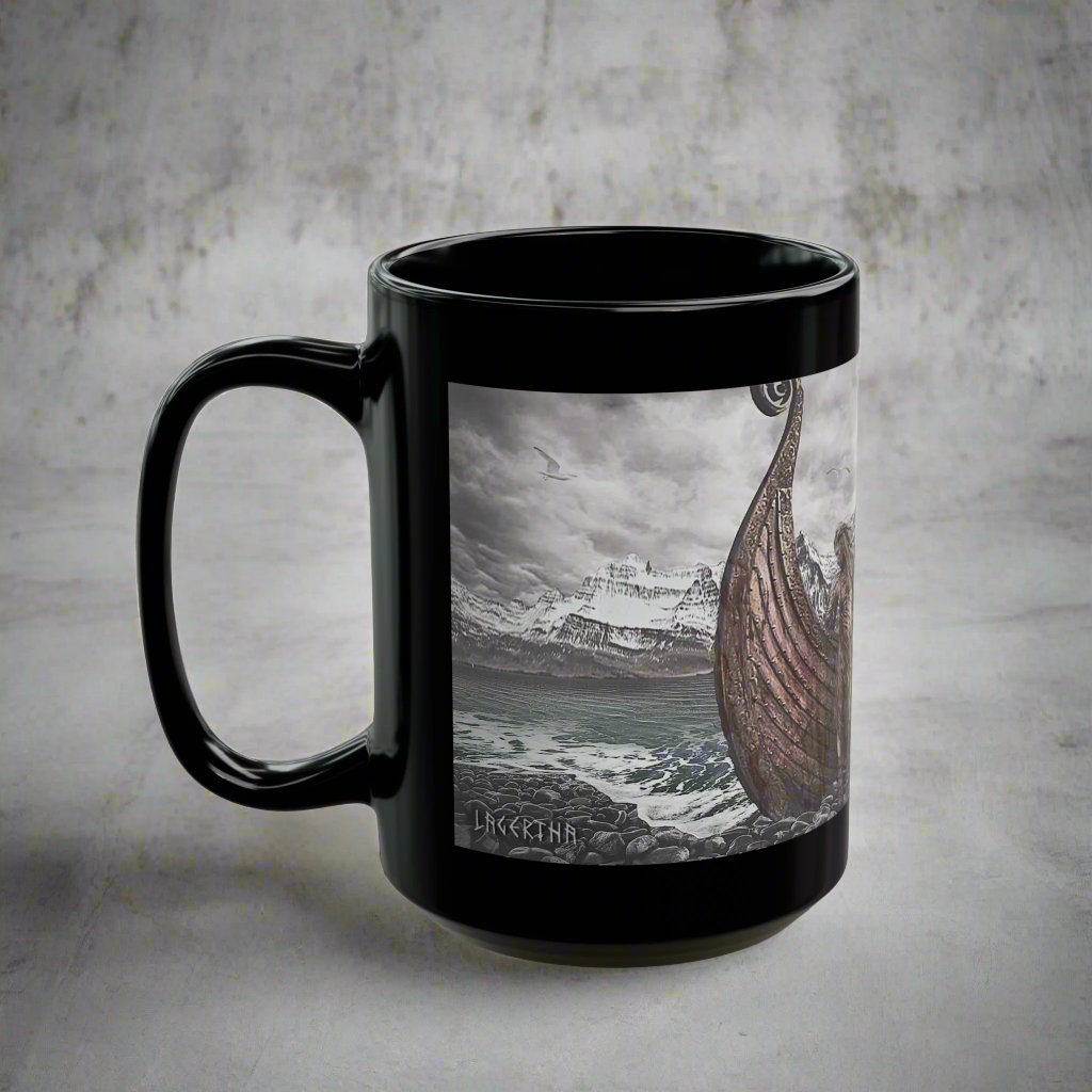 Lagertha - Black Mug - 11oz/330ml & 15oz/440ml