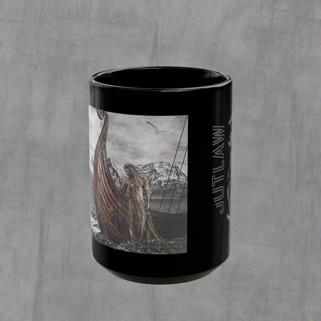 Lagertha - Black Mug - 11oz/330ml & 15oz/440ml