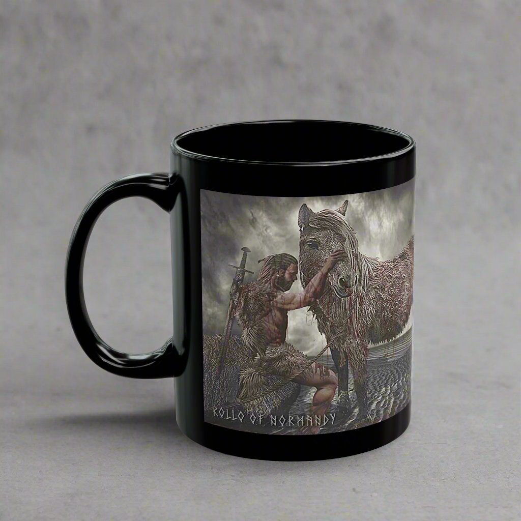 Rollo of Normandy - Black Mug - 11oz/330ml & 15oz/440ml