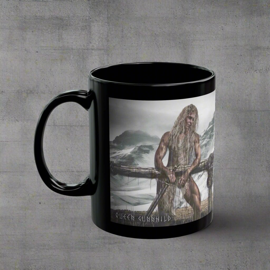 Queen Gunnhild - Black Mug - 11oz/330ml & 15oz/440ml