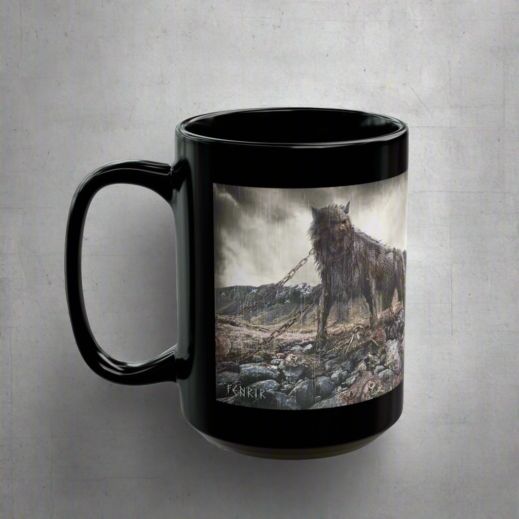 Fenrir - Black Mug - 11oz/330ml & 15oz/440ml