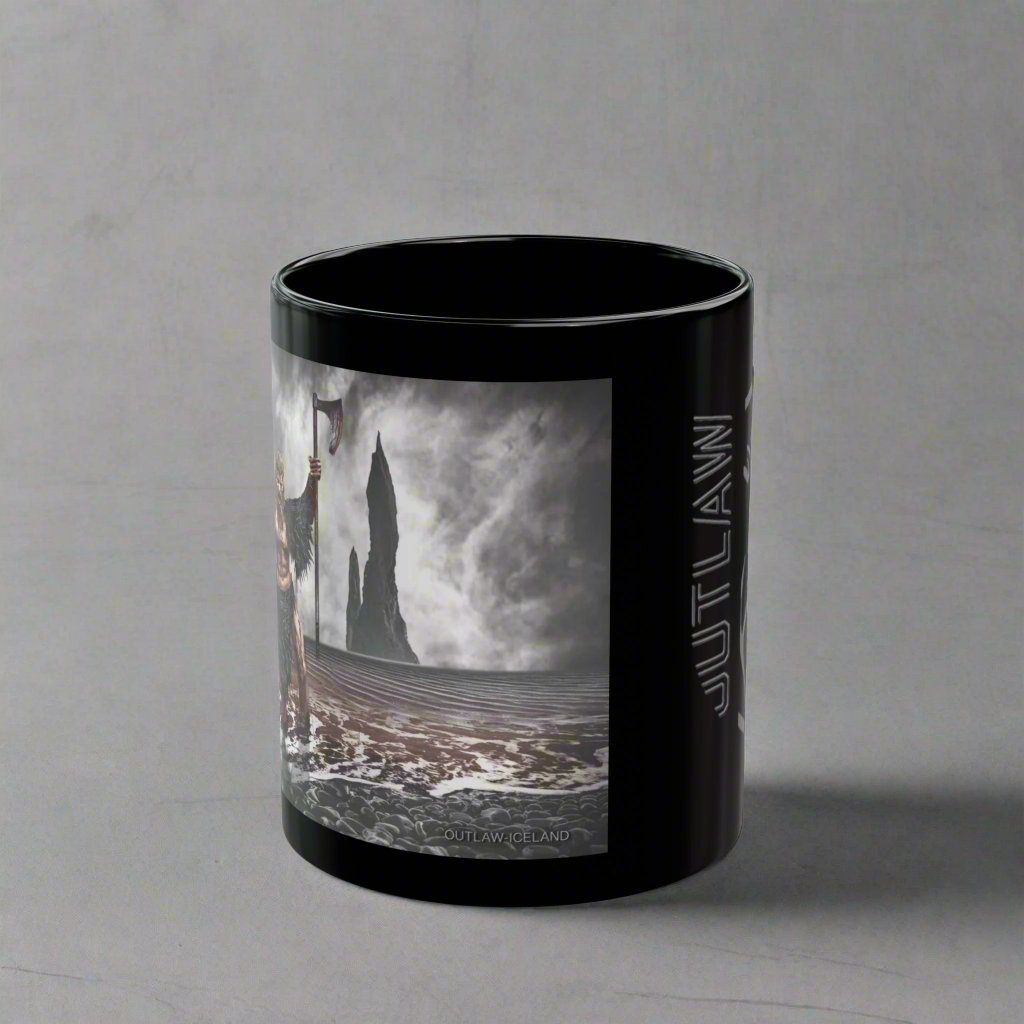 Leif Erikson - Black Mug - 11oz/330ml & 15oz/440ml