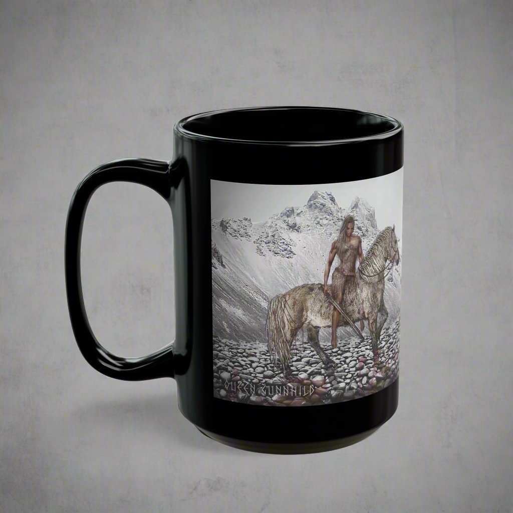 Queen Gunnhild - Black Mug - 11oz/330ml & 15oz/440ml