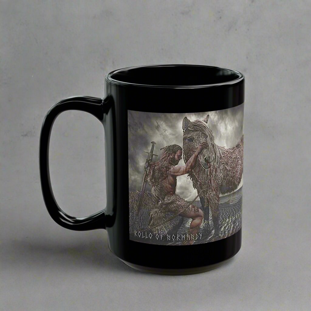 Rollo of Normandy - Black Mug - 11oz/330ml & 15oz/440ml