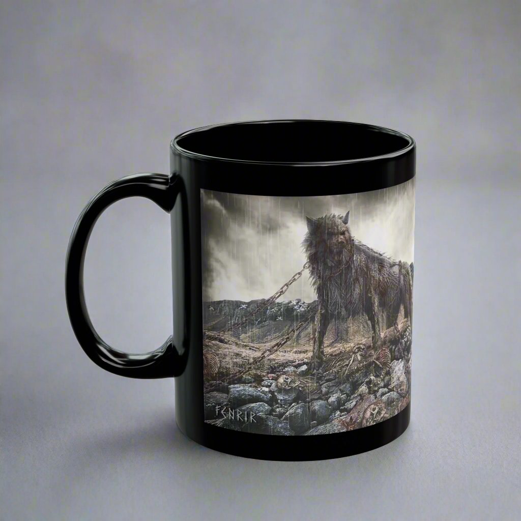 Fenrir - Black Mug - 11oz/330ml & 15oz/440ml