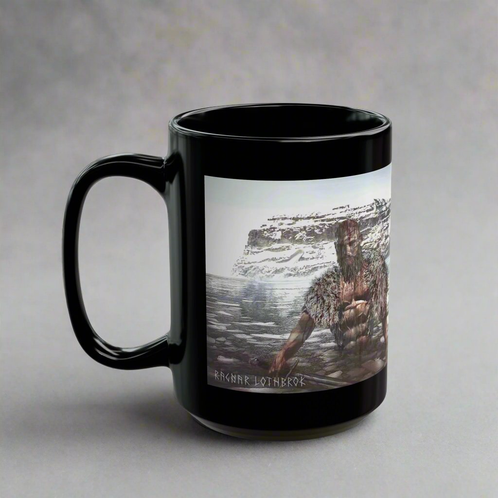 Ragnar Lothbrok - Black Mug - 11oz/330ml & 15oz/440ml