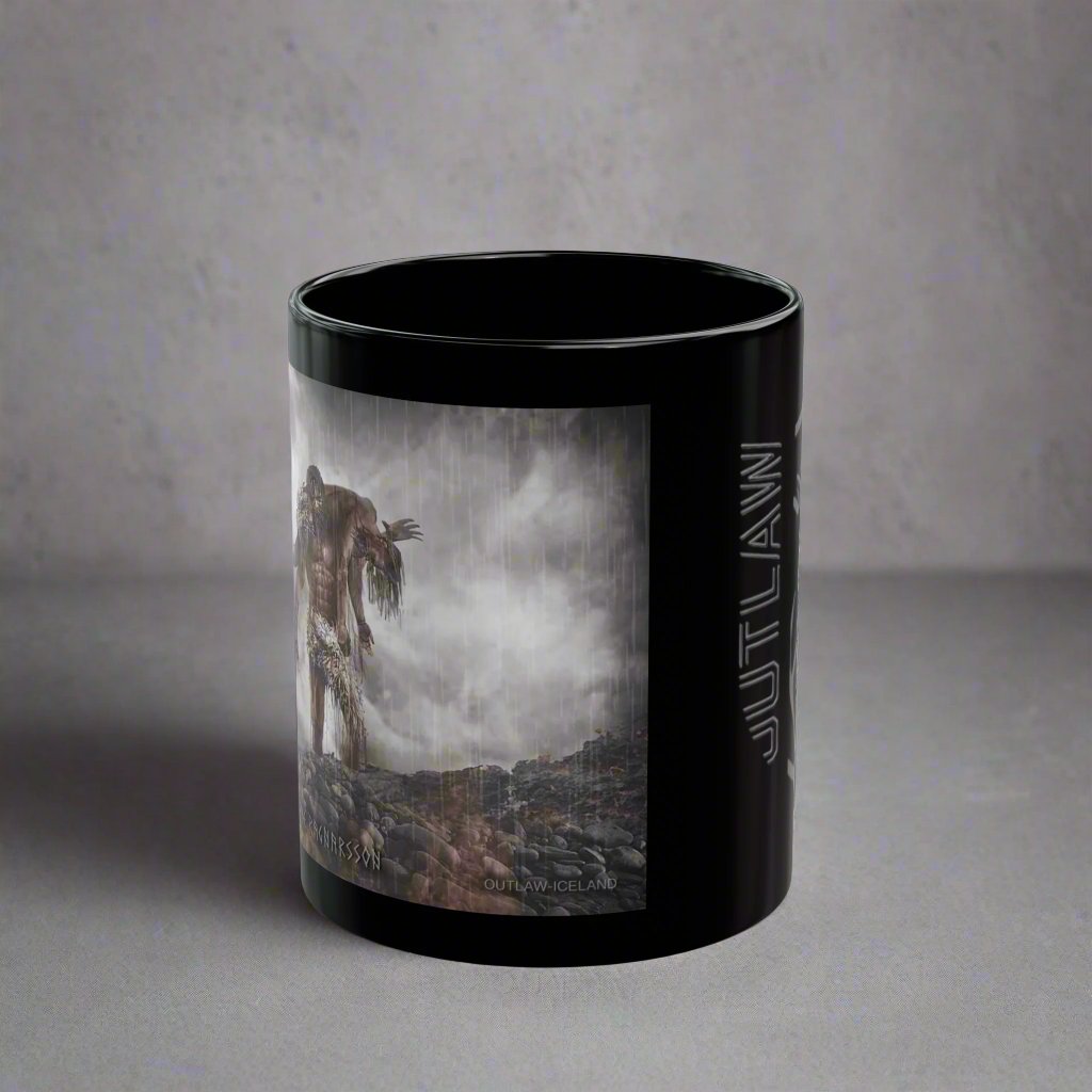 Sigurd Snake in The Eye Ragnarsson - Black Mug - 11oz/330ml & 15oz/440ml