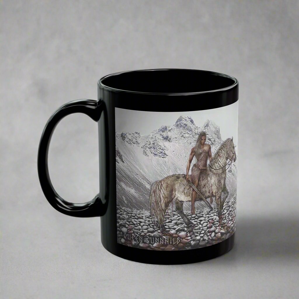 Queen Gunnhild - Black Mug - 11oz/330ml & 15oz/440ml