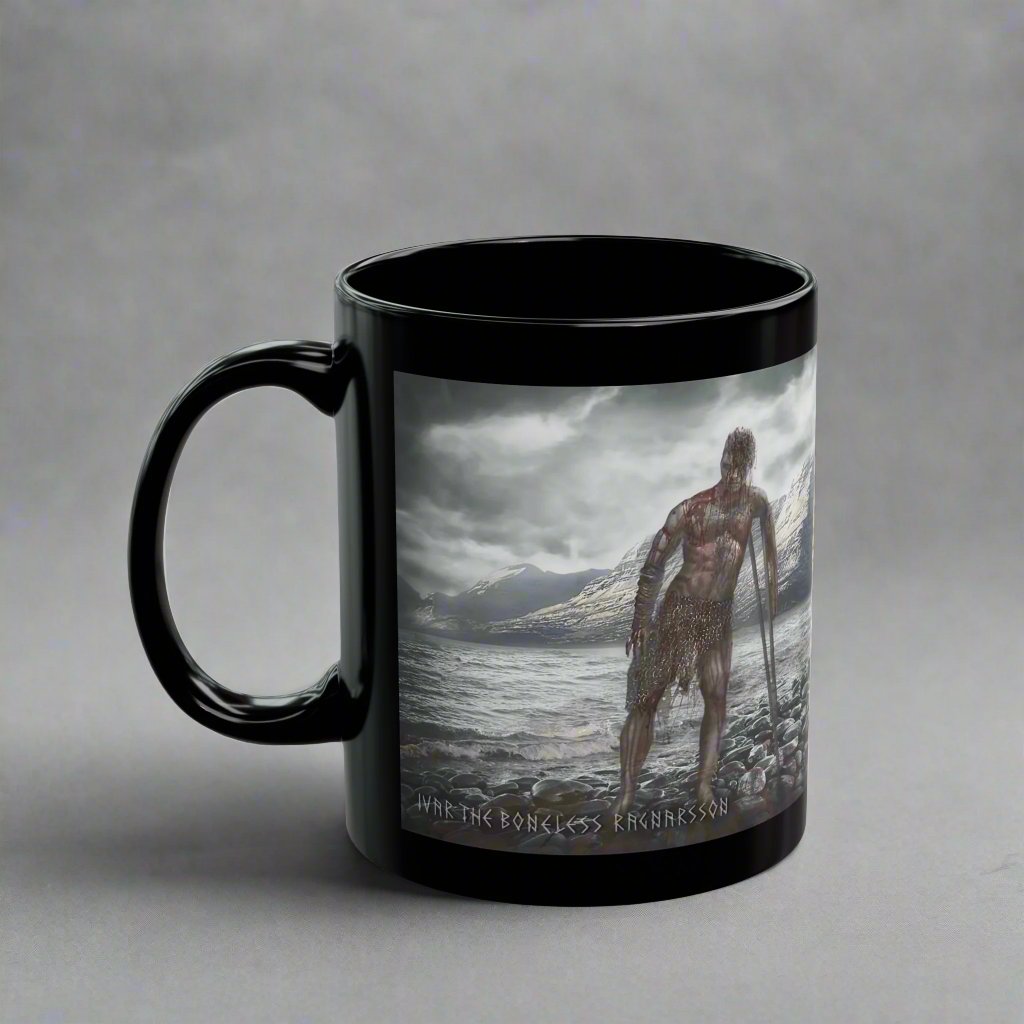 Ivar The Boneless Ragnarsson - Black Mug - 11oz/330ml & 15oz/440ml