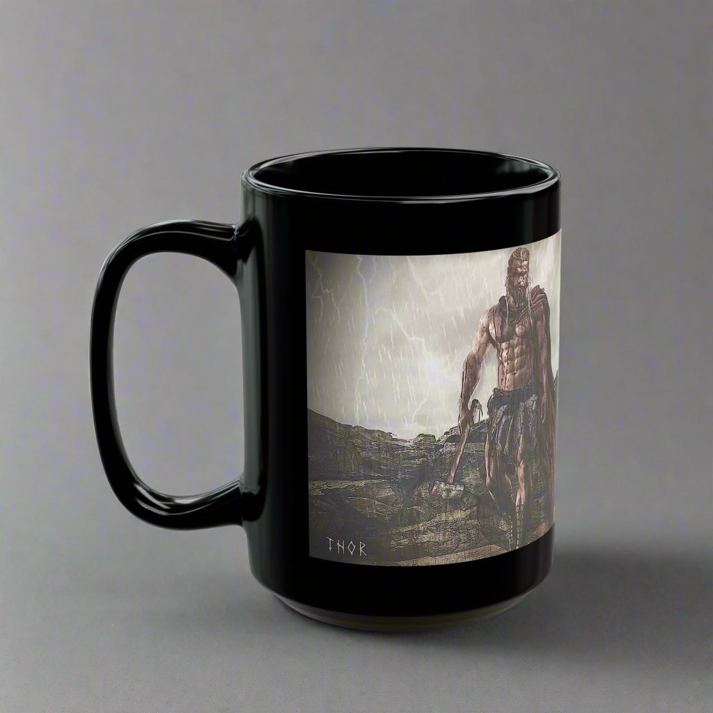 Thor - Black Mug - 11oz/330ml & 15oz/440ml