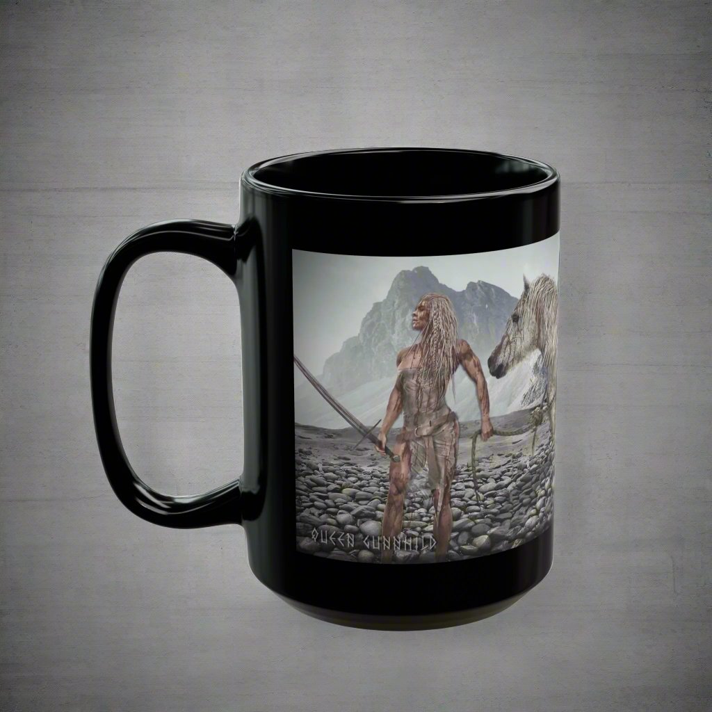 Queen Gunnhild - Black Mug - 11oz/330ml & 15oz/440ml