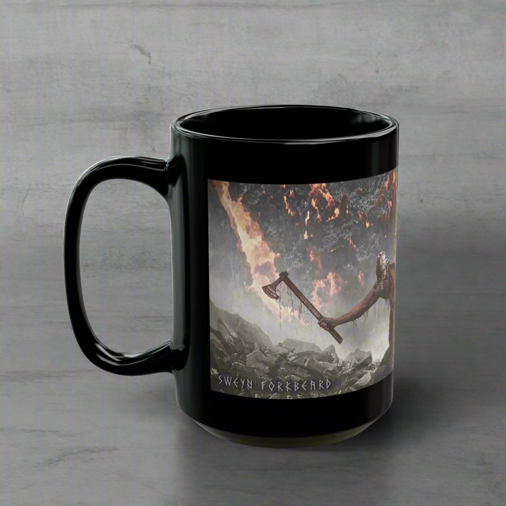 Sweyn Forkbeard - Black Mug - 11oz/330ml & 15oz/440ml