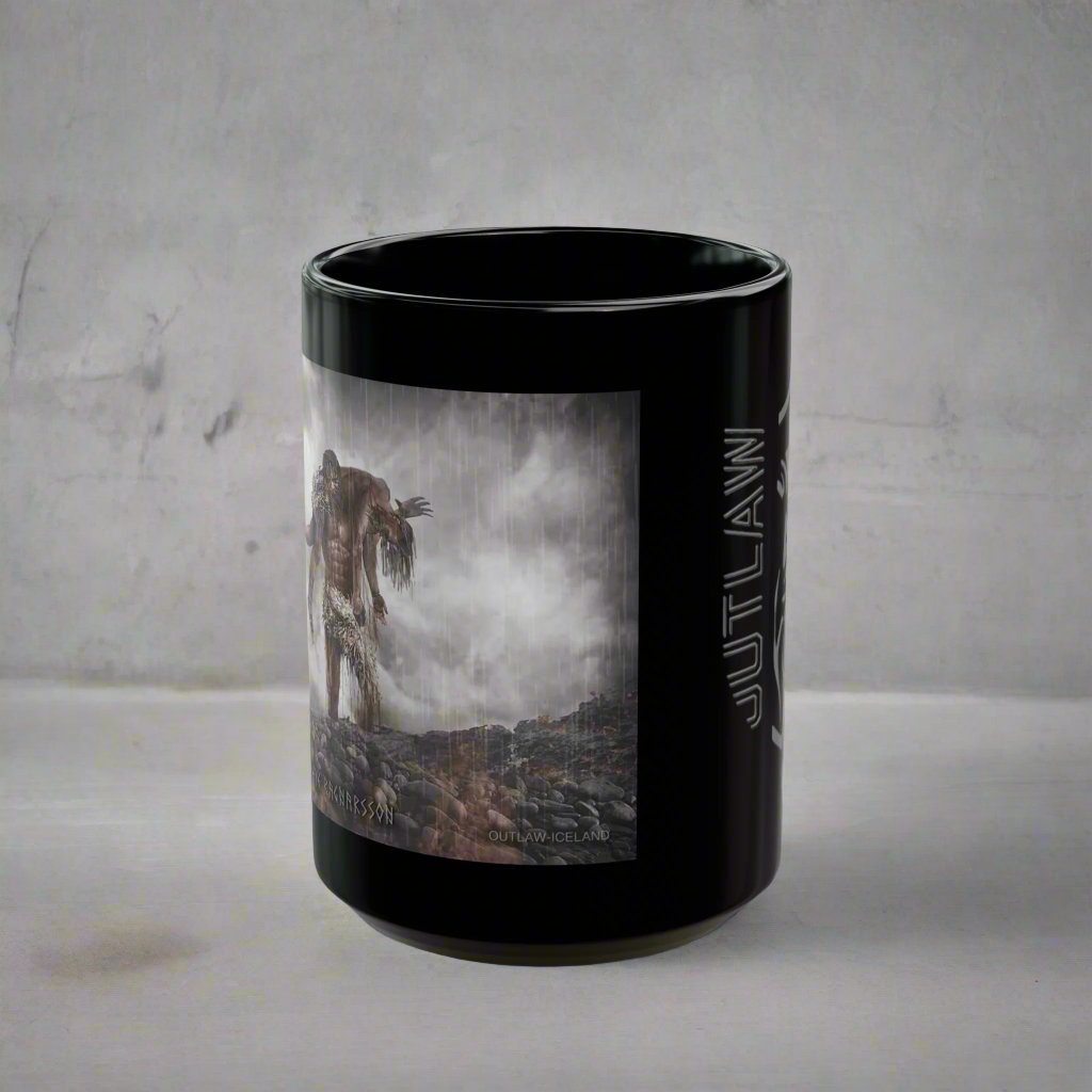 Sigurd Snake in The Eye Ragnarsson - Black Mug - 11oz/330ml & 15oz/440ml