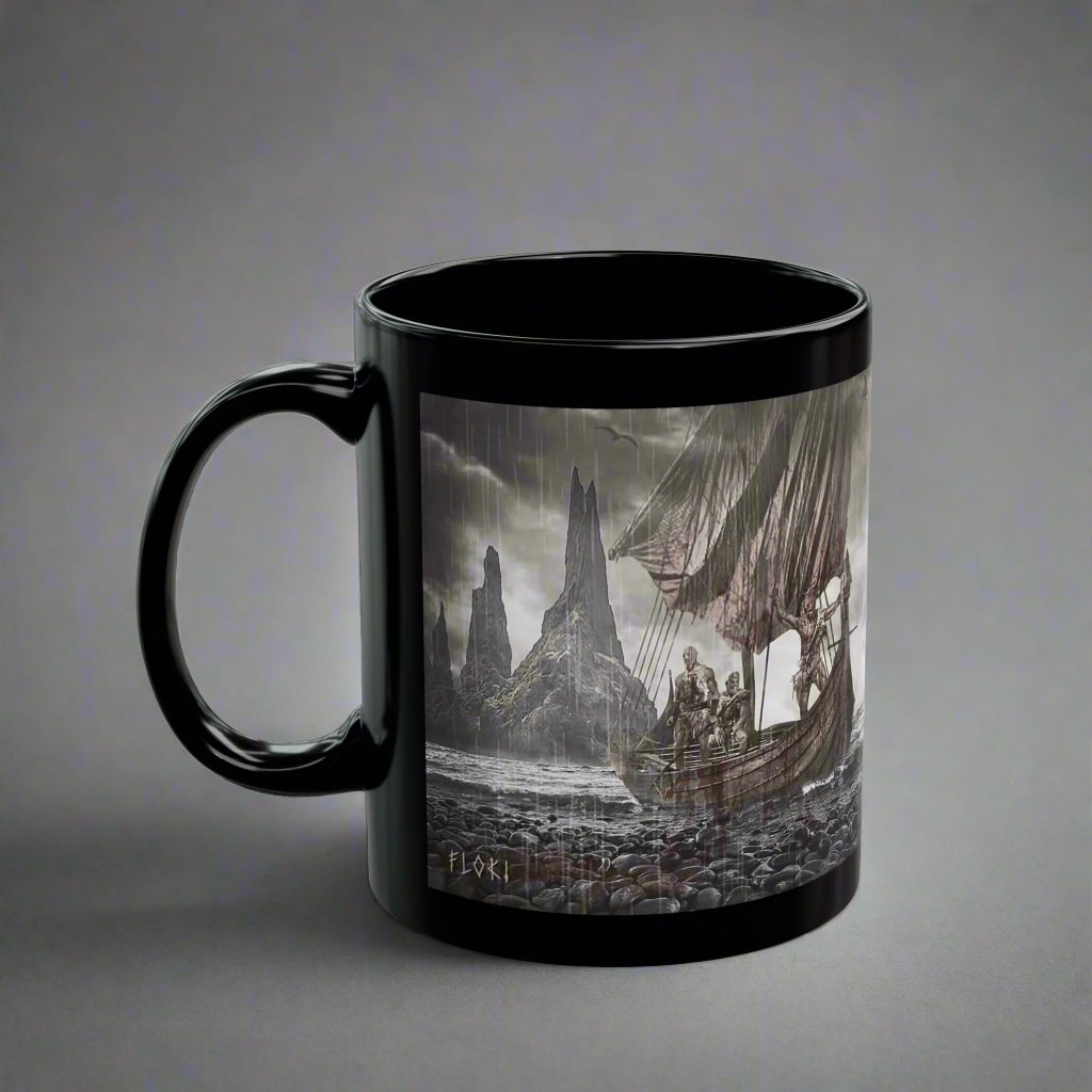 Floki - Black Mug - 11oz/330ml & 15oz/440ml