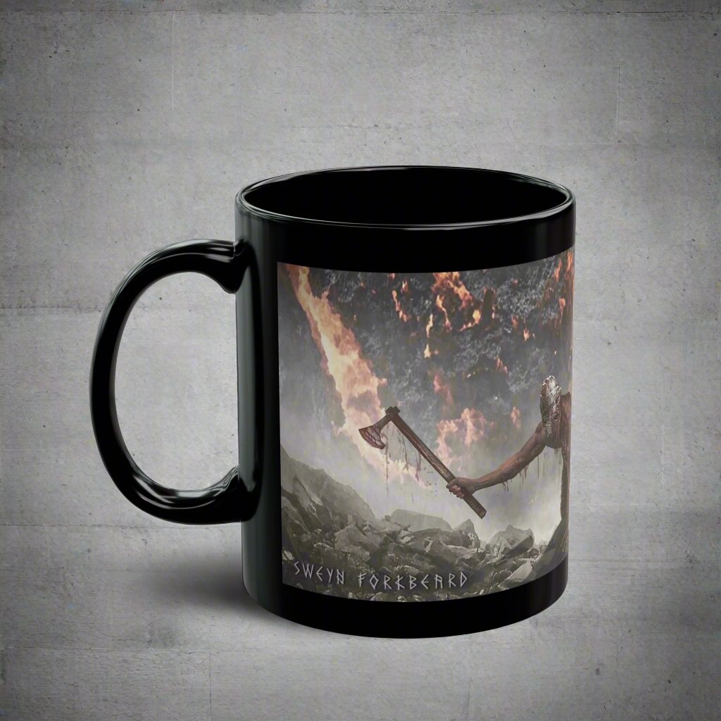 Sweyn Forkbeard - Black Mug - 11oz/330ml & 15oz/440ml