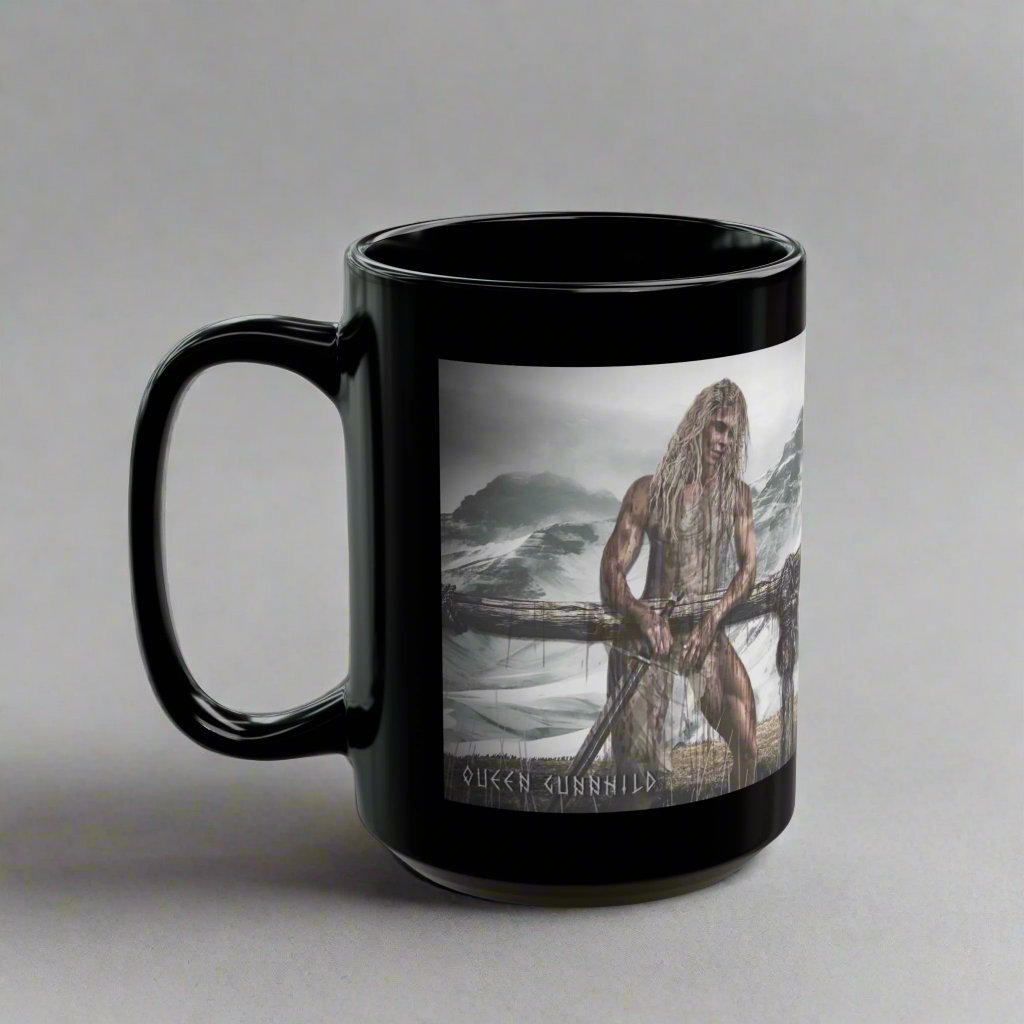 Queen Gunnhild - Black Mug - 11oz/330ml & 15oz/440ml