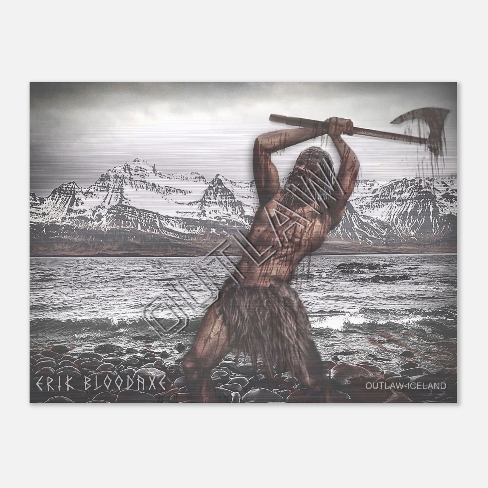 Erik Bloodaxe - Brushed Aluminum Print