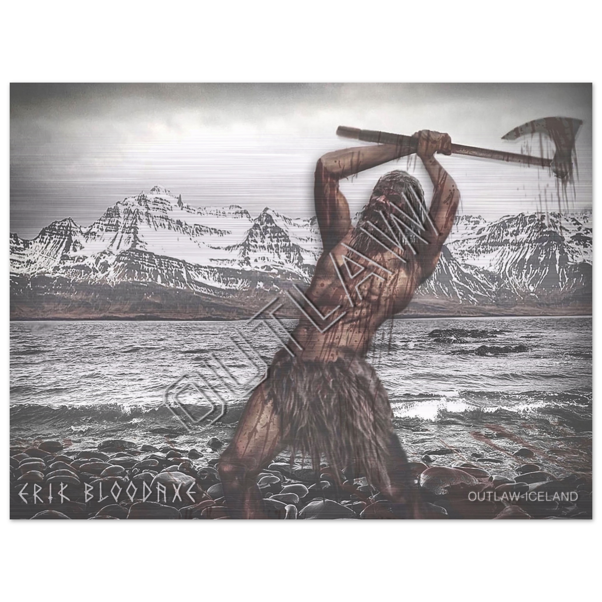 Erik Bloodaxe - Brushed Aluminum Print