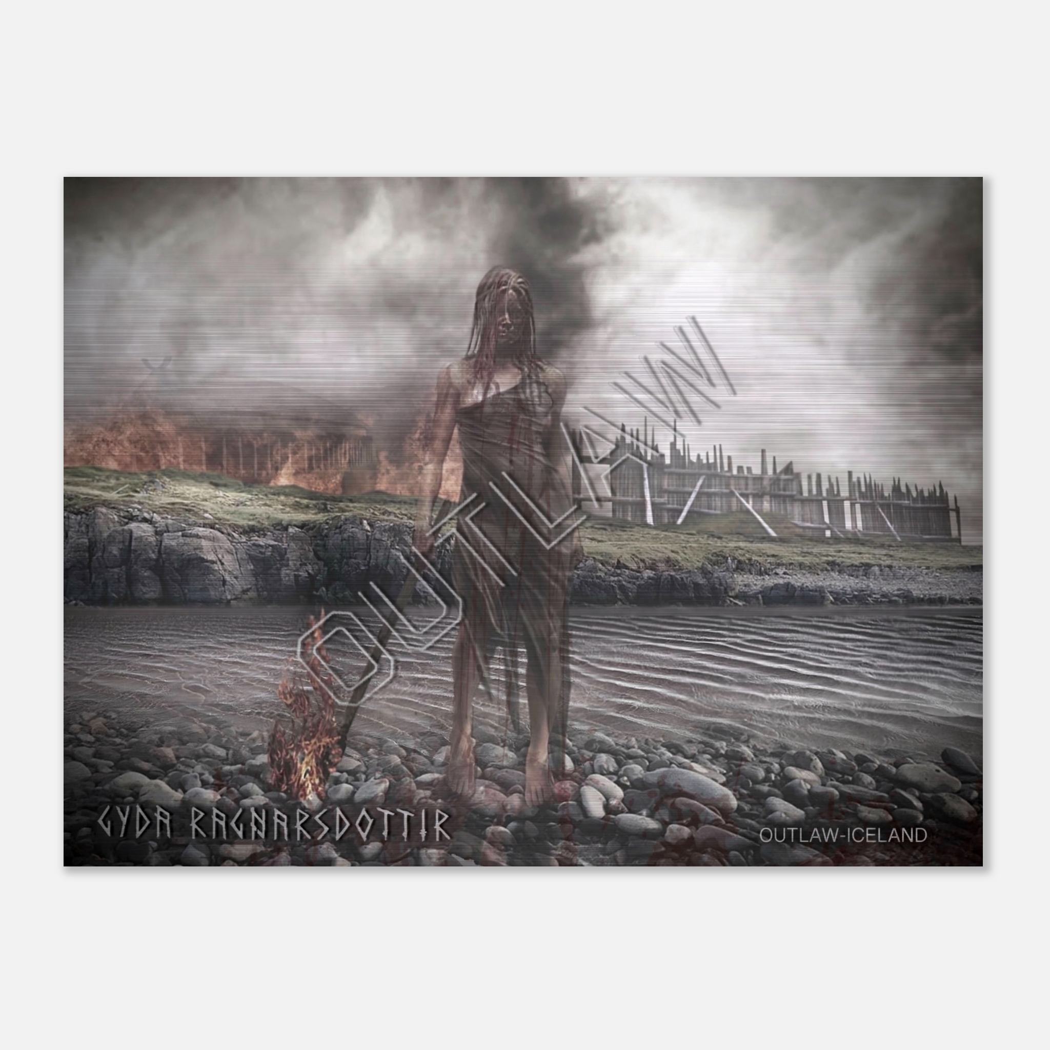 Gyda Ragnarsdottir - Brushed Aluminum Print