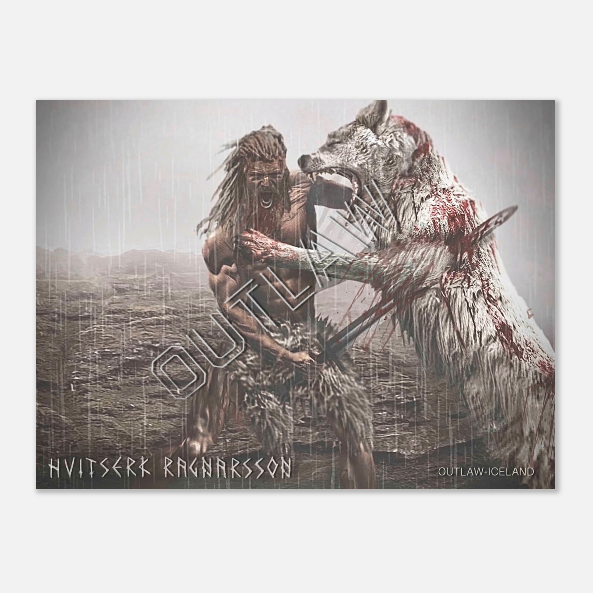 Hvitserk Ragnarsson - Aluminum Print