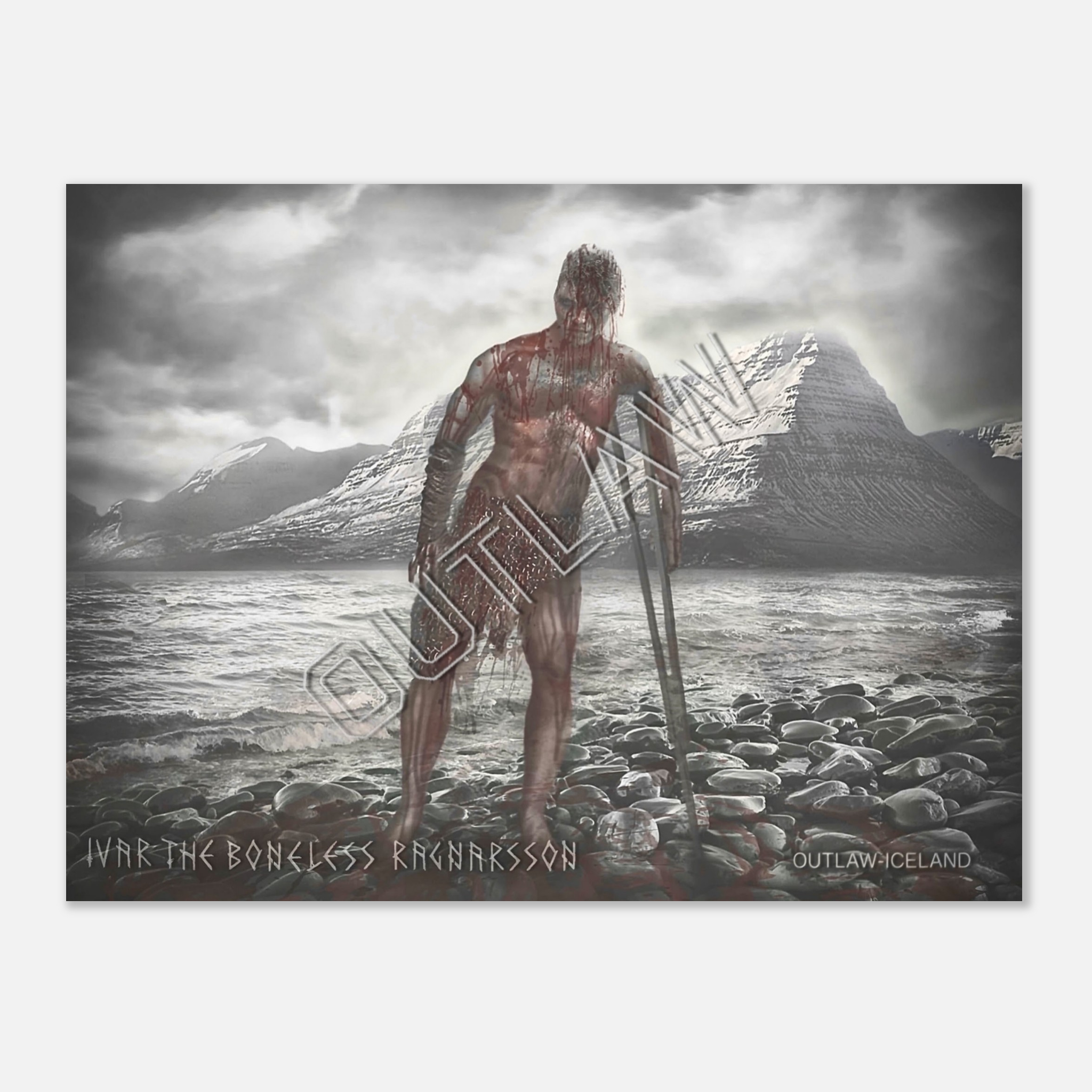 Ivar The Boneless Ragnarsson - Aluminum Print