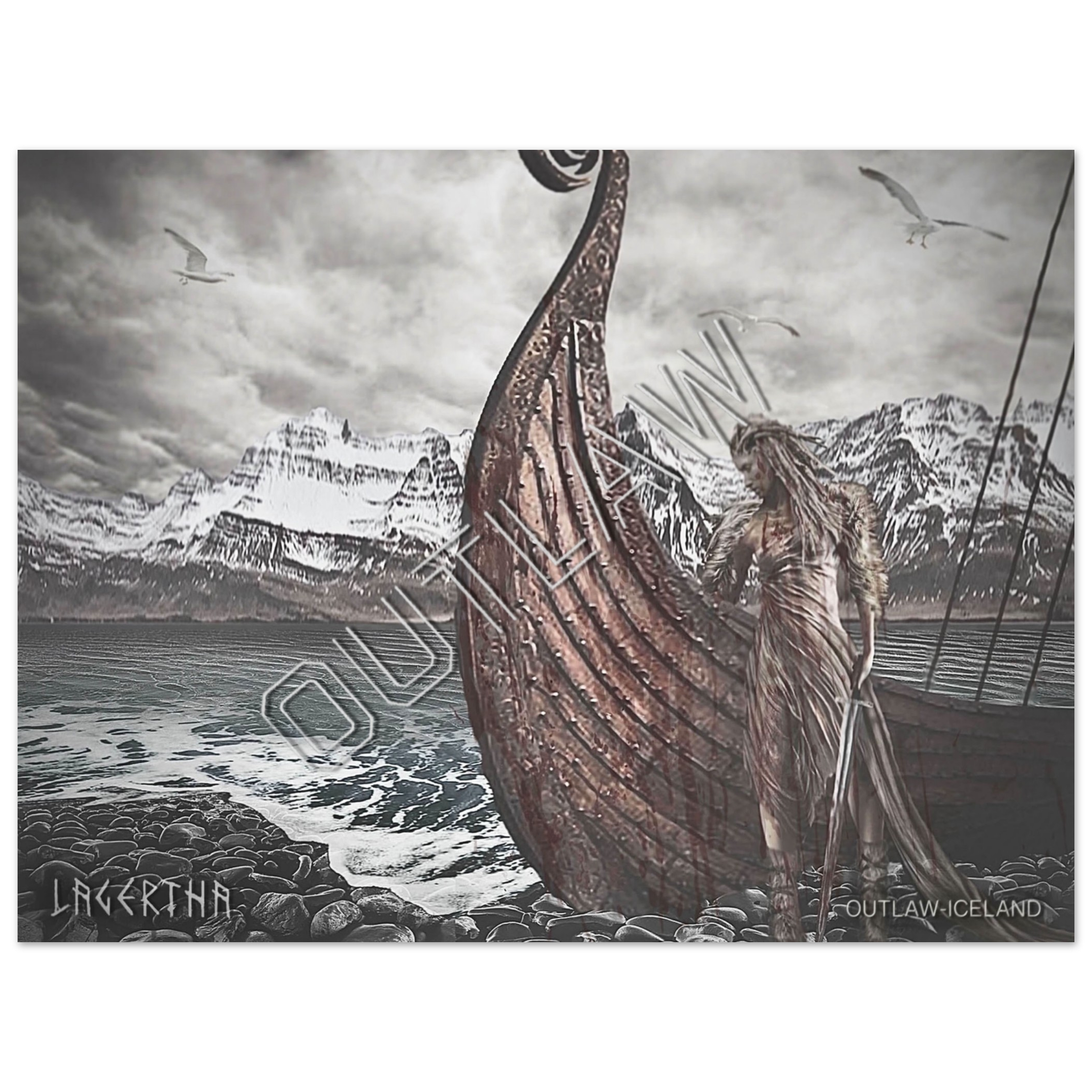 Lagertha - Aluminum Print