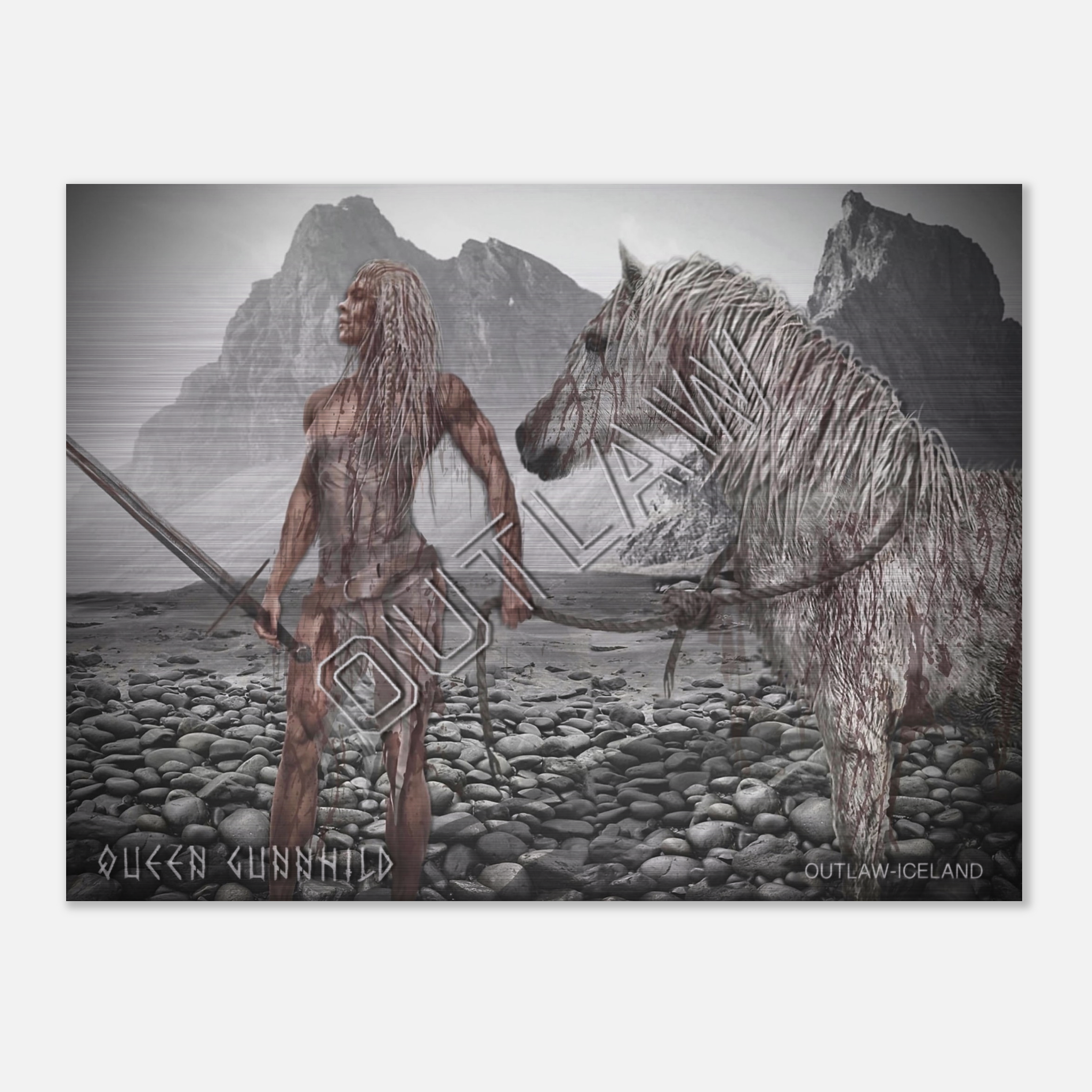 Queen Gunnhild - Brushed Aluminum Print