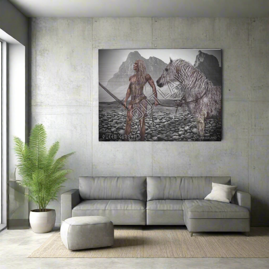 Queen Gunnhild - Brushed Aluminum Print