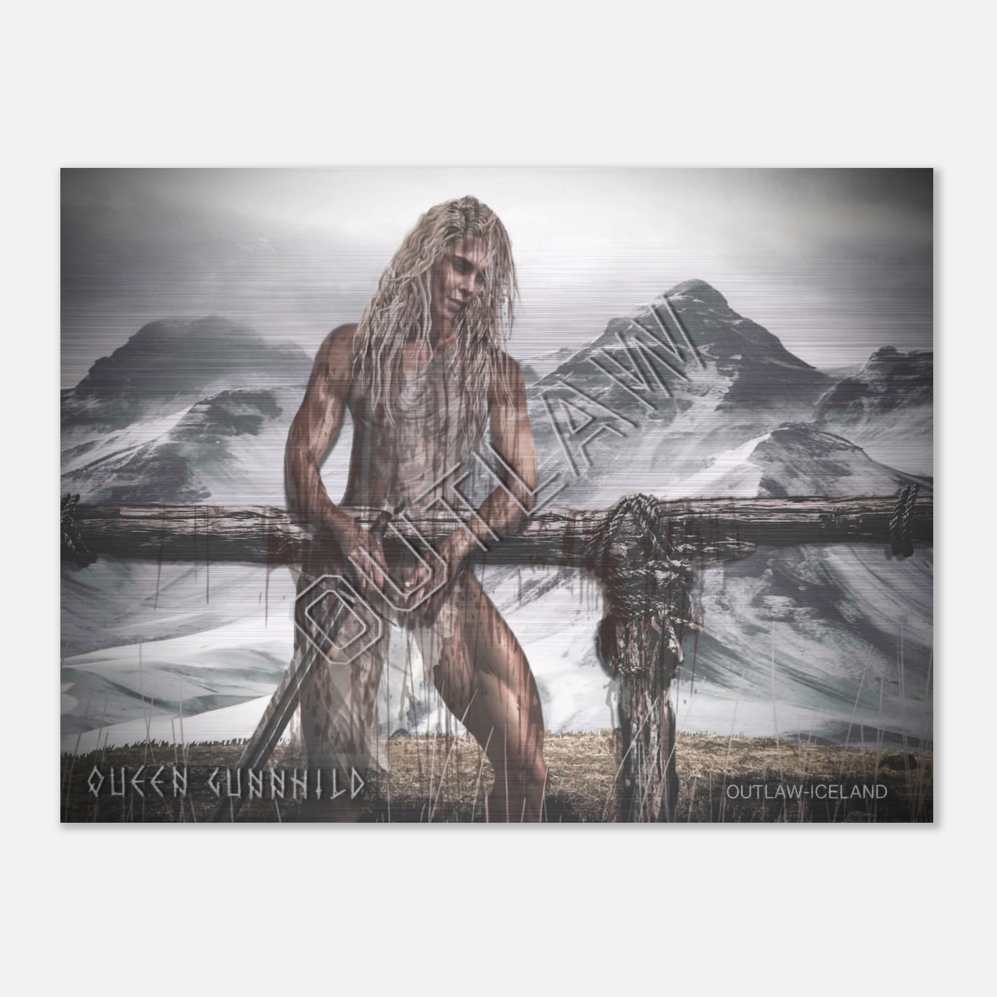 Queen Gunnhild - Brushed Aluminum Print