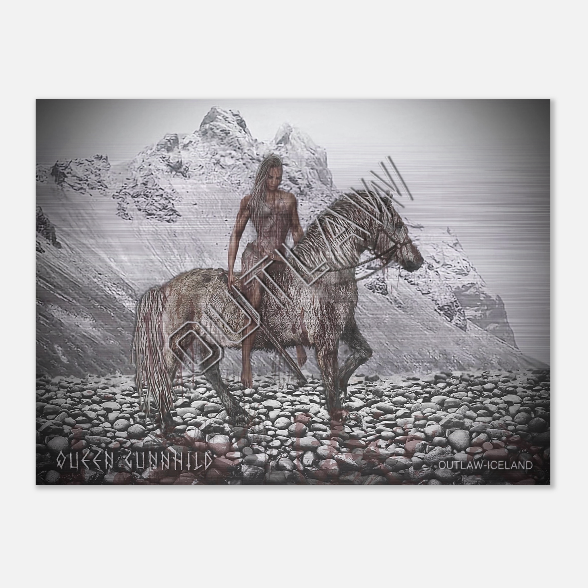 Queen Gunnhild - Brushed Aluminum Print