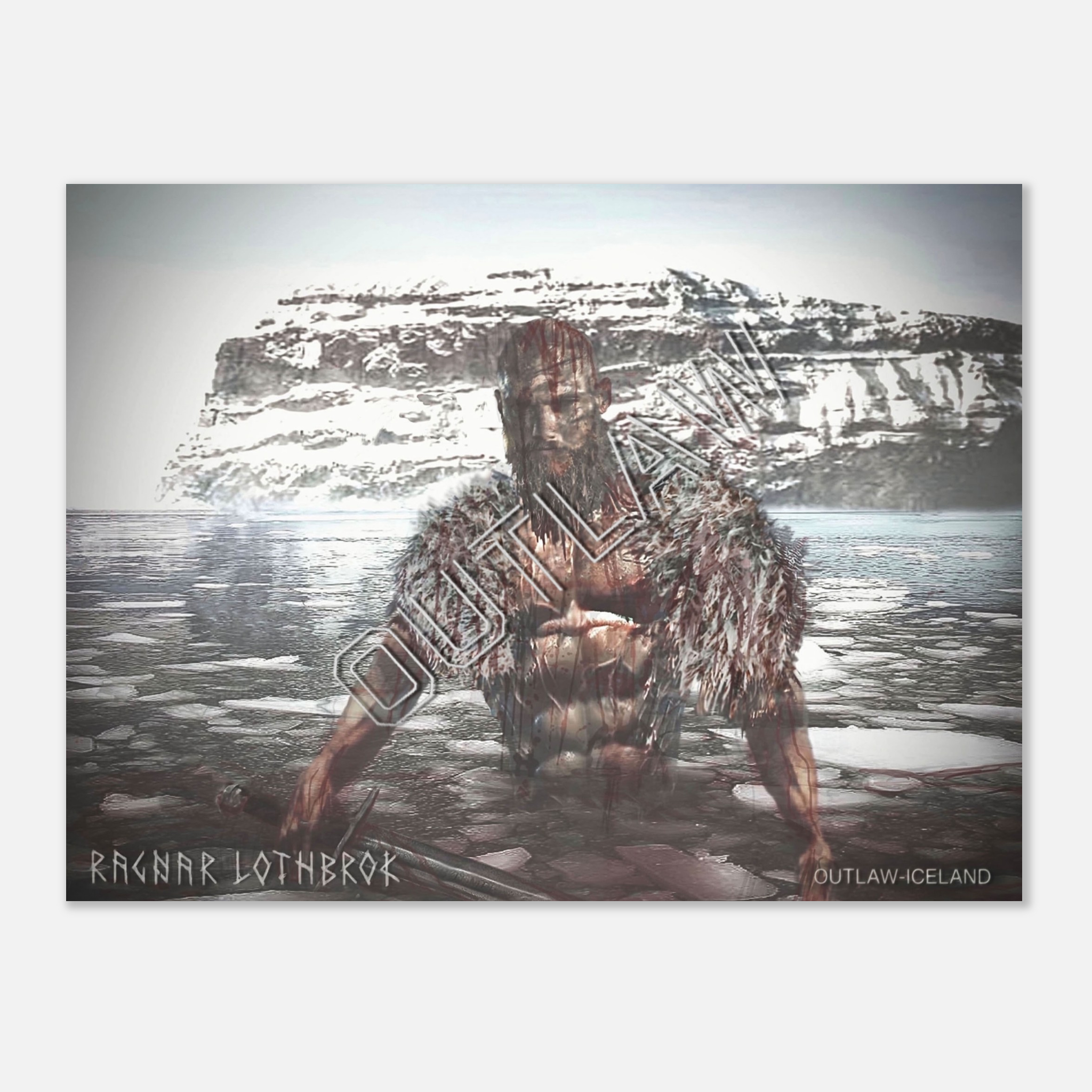 Ragnar Lothbrok - Aluminum Print