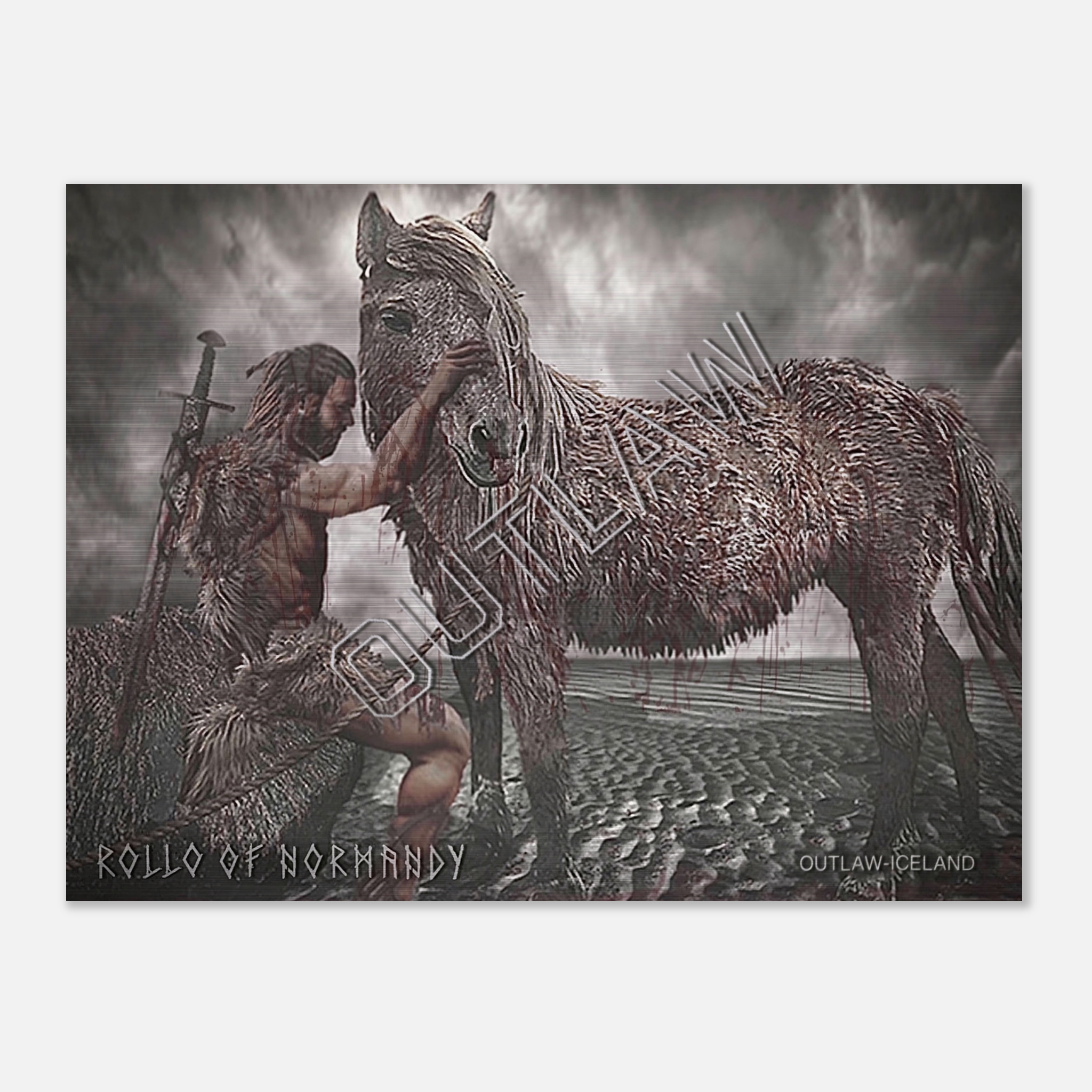 Rollo of Normandy - Brushed Aluminum Print