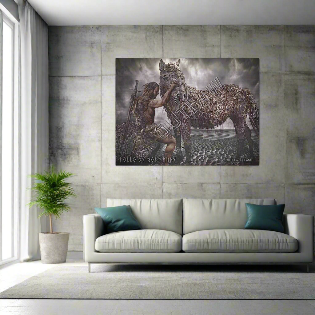 Rollo of Normandy - Brushed Aluminum Print