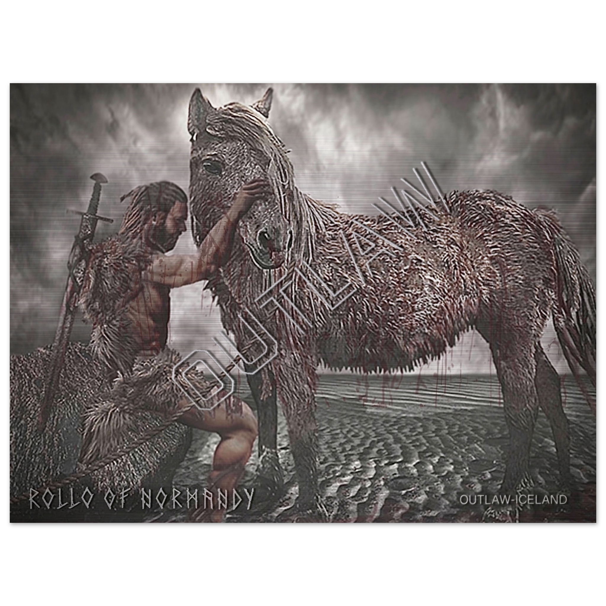 Rollo of Normandy - Brushed Aluminum Print