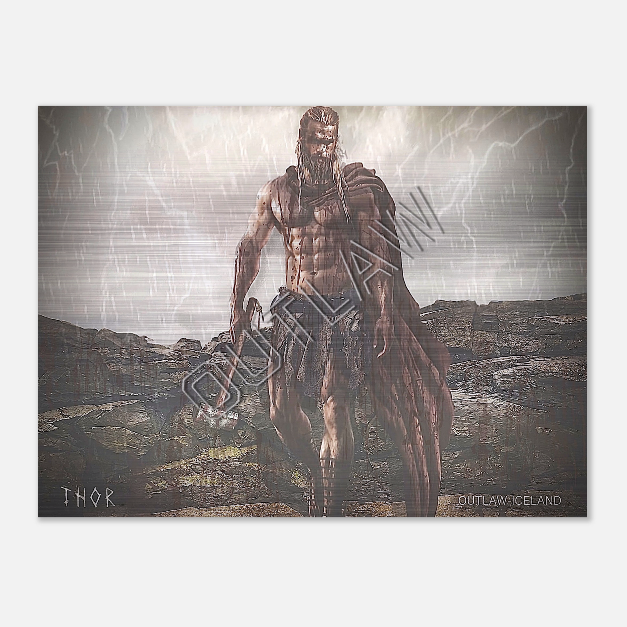 Thor - Brushed Aluminum Print